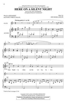 Here on a Silent Night von Don Besig 