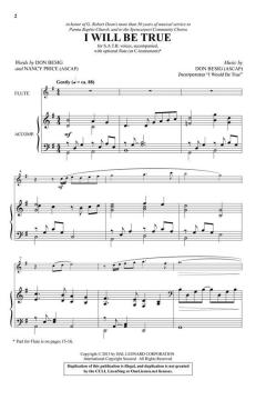 I Will Be True von Don Besig (Download) 