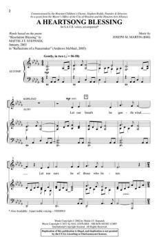 A Heartsong Blessing von Joseph M. Martin 