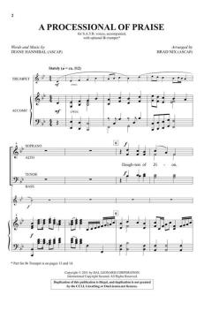 A Processional of Praise von Diane Hannibal (Download) 