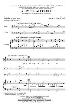 A Simple Alleluia von Jonathan Martin 