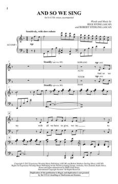 And So We Sing von Regi Stone 