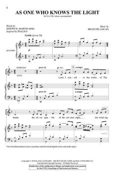 As One Who Knows the Light von Brad Nix (Download) 