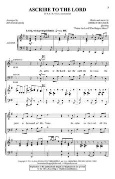 Ascribe to the Lord von Joshua Metzger (Download) 