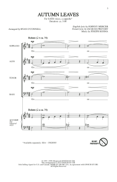 Autumn Leaves von Johnny Mercer (Download) 
