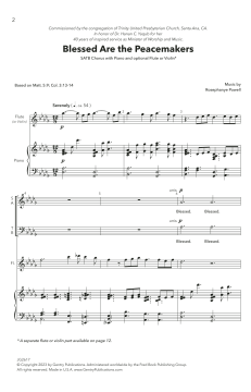 Blessed Are the Peacemakers von Rosephanye Powell (Download) 