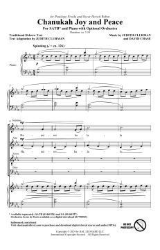 Chanukah Joy and Peace von David Chase 