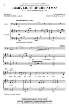 Come, Light of Christmas von Cindy Ovokaitys (Download) 