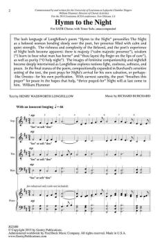 Hymn To The Night von Richard Burchard (Download) 