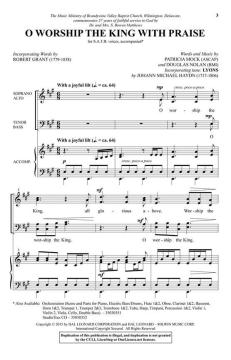 O Worship the King with Praise von Douglas Nolan 