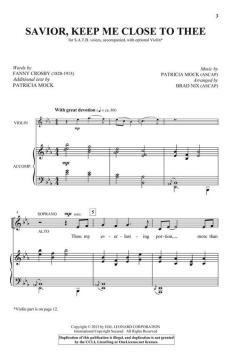 Savior, Keep Me Close to Thee von Patricia Mock (Download) 