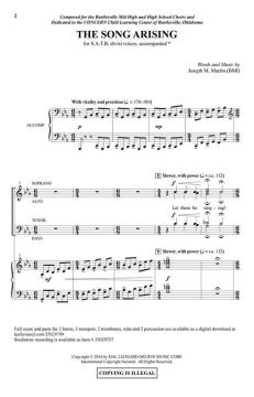 The Song Arising von Joseph M. Martin (Download) 