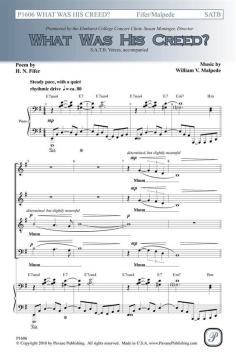 What Was His Creed von William V. Malpede (Download) 