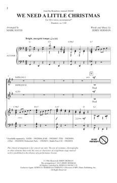 We Need A Little Christmas von Jerry Herman (Download) 