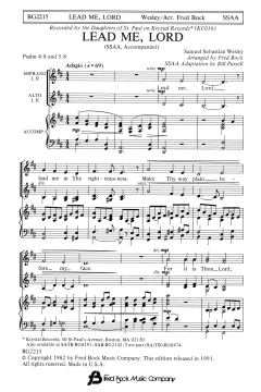 Lead Me, Lord (Fred Bock) 