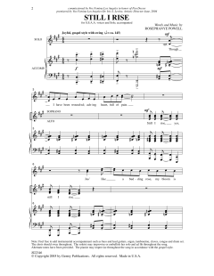 Still I Rise (Rosephanye Powell) 