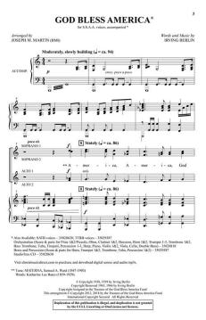 God Bless America von Irving Berlin 