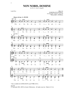 Non Nobis Domine von Rosephanye Powell (Download) 