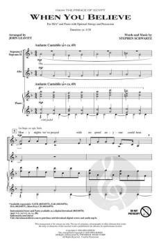 When You Believe von Stephen L. Schwartz (Download) 