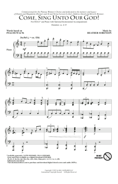 Come, Sing Unto Our God! von Heather Sorenson (Download) 