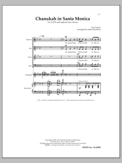 Chanukah In Santa Monica von Tom Lehrer (Download) 