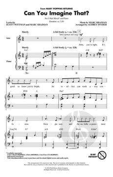 Can You Imagine That? von Marc Shaiman (Download) 