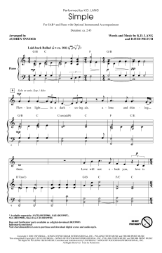 Simple von K.D. Lang (Download) 