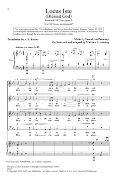 Locus Iste von Ernst von Dohnanyi 