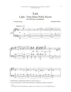 Lux - Light From Dona Nobis Pacem von Allan Robert Petker 
