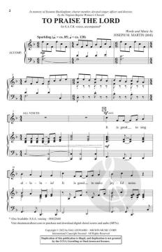 To Praise the Lord von Joseph M. Martin 