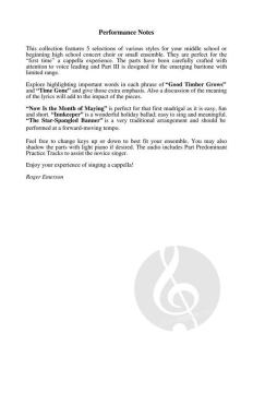 A Cappella in 3 Parts von Roger Emerson (Download) 