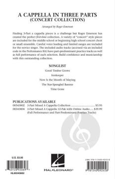 A Cappella in 3 Parts von Roger Emerson (Download) 