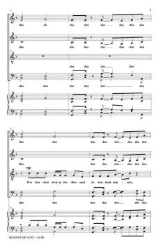 Seasons of Love von Jonathan Larson (Download) 
