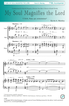 My Soul Magnifies the Lord von Kevin A. Memley (Download) 