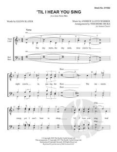 'Til I Hear You Sing von Glenn Slater (Download) 