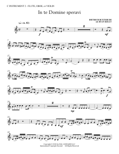 In Te Domine Speravi von Dietrich Buxtehude (Download) 