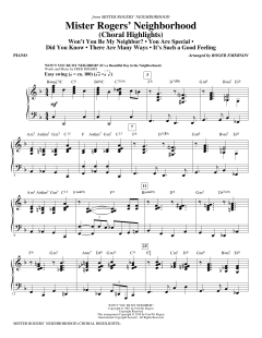 Mister Rogers' Neighborhood (Choral Highlights) von Fred Rogers (Download) 