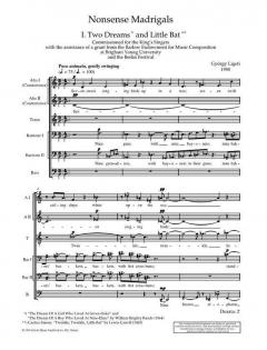 Nonsense Madrigals von György Ligety 