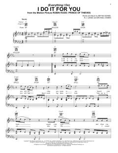 (Everything I Do) I Do It For You von Bryan Adams (Download) 