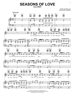 Seasons Of Love von Jonathan Larson (Download) 
