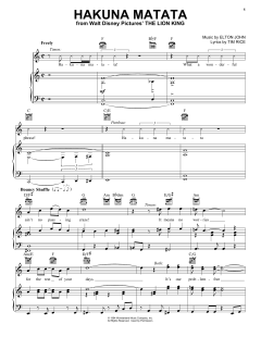 Hakuna Matata von Elton John (Download) 
