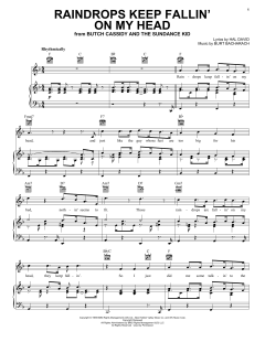Raindrops Keep Fallin' On My Head von Hal David (Download) 