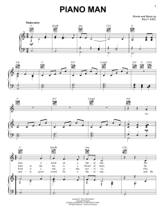 Piano Man von Billy Joel (Download) 