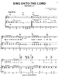 Sing Unto The Lord von Psalm 96:1,4 (Download) 