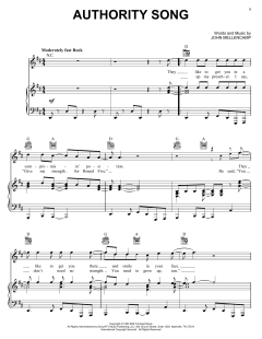 Authority Song von John Mellencamp (Download) 