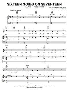 Sixteen Going On Seventeen von Rodgers & Hammerstein (Download) 