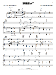 Sunday von Rodgers & Hammerstein (Download) 