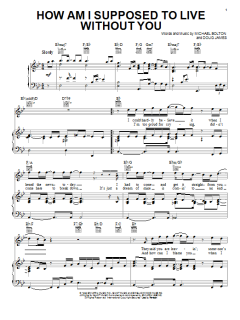 How Am I Supposed To Live Without You von Michael Bolton (Download) 