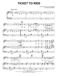 Ticket To Ride von The Beatles (Download) 