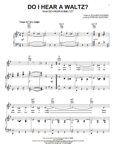Do I Hear A Waltz? von Stephen Sondheim (Download) 